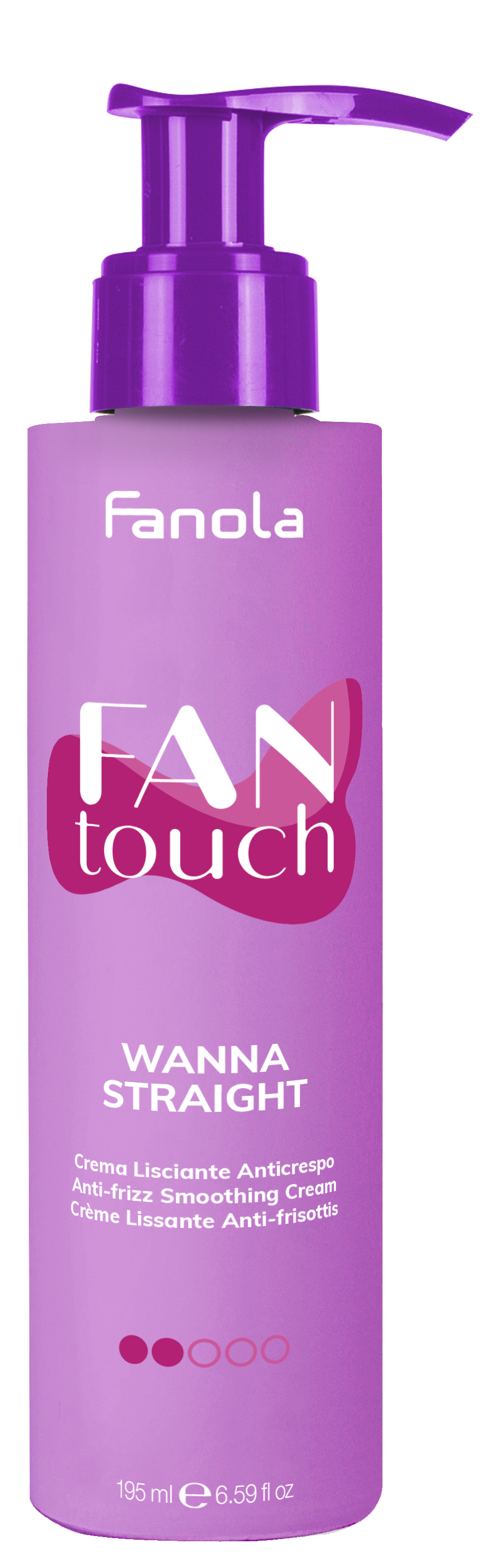 Fanola Fan Touch Wanna Straight anti-frizz hatású simítókrém 195ml