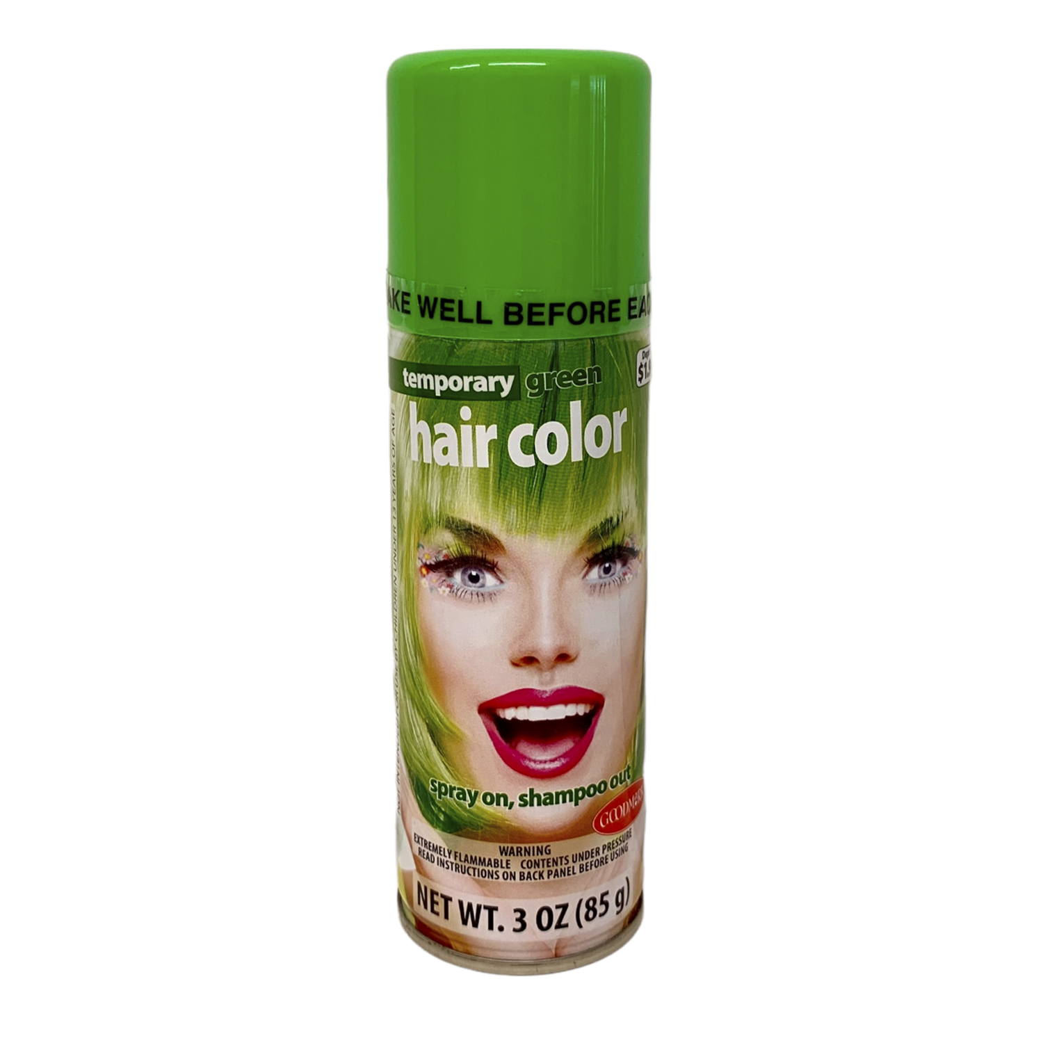 Goodmark Hajszínező Spray/Színes Hajlakk - Zöld